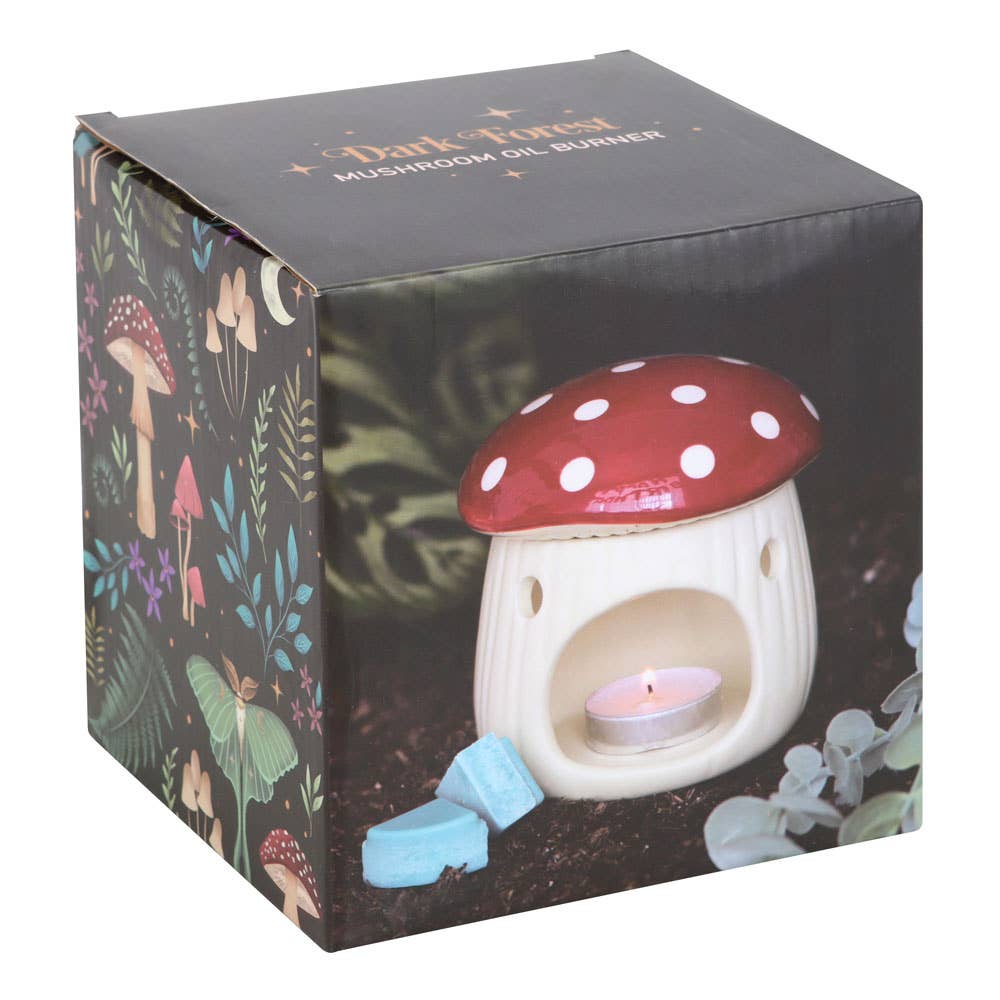 Red Mushroom Shaped Oil Burner