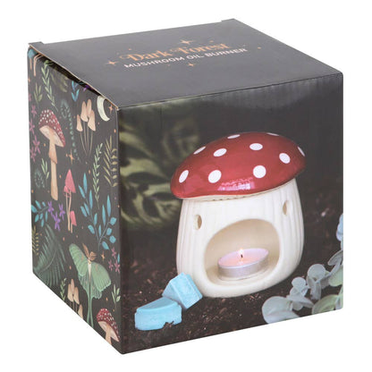 Red Mushroom Shaped Oil Burner