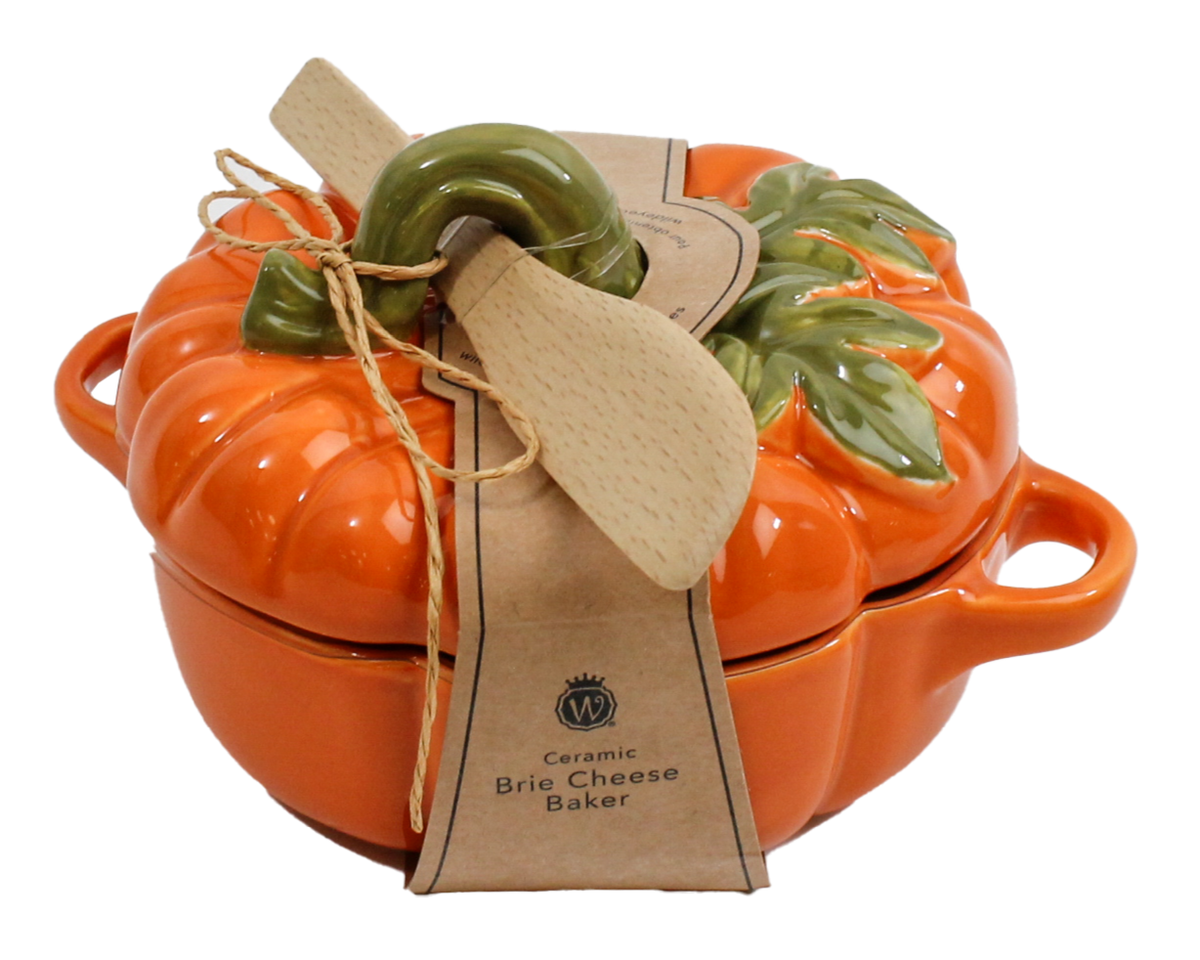 Pumpkin Brie Baker with Stem Handle