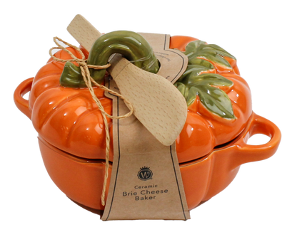 Pumpkin Brie Baker with Stem Handle