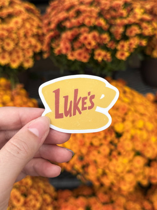 Lukes Coffee Vinyl Sticker