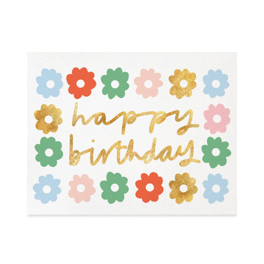 Happy Birthday Blooms Card
