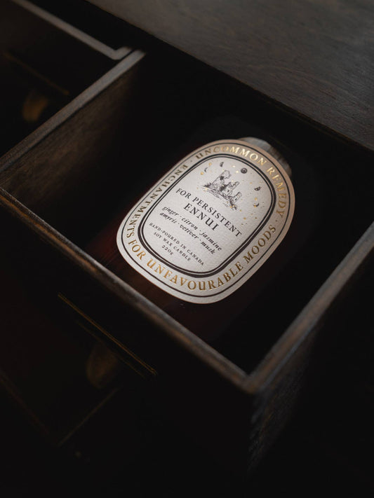 "For Persistant Ennui" 8oz Soy Wax Candle