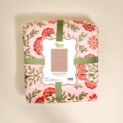 Snuggle Up Plush Blanket–Everbloom Dusty Rose
