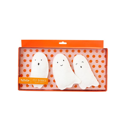Ghostie Puffy Felt Banner