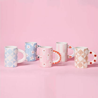 Hand-painted Stripe Coffee Mug