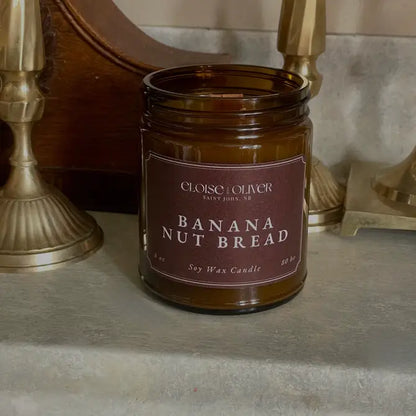8oz Banana Bread Scented Candle