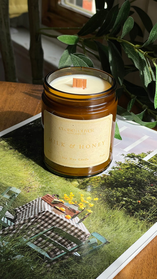 8oz Milk and Honey Candle