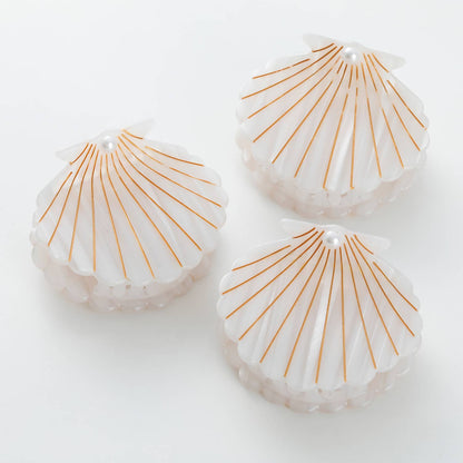 Opal Pearl Seashell Claw Clip - Medium