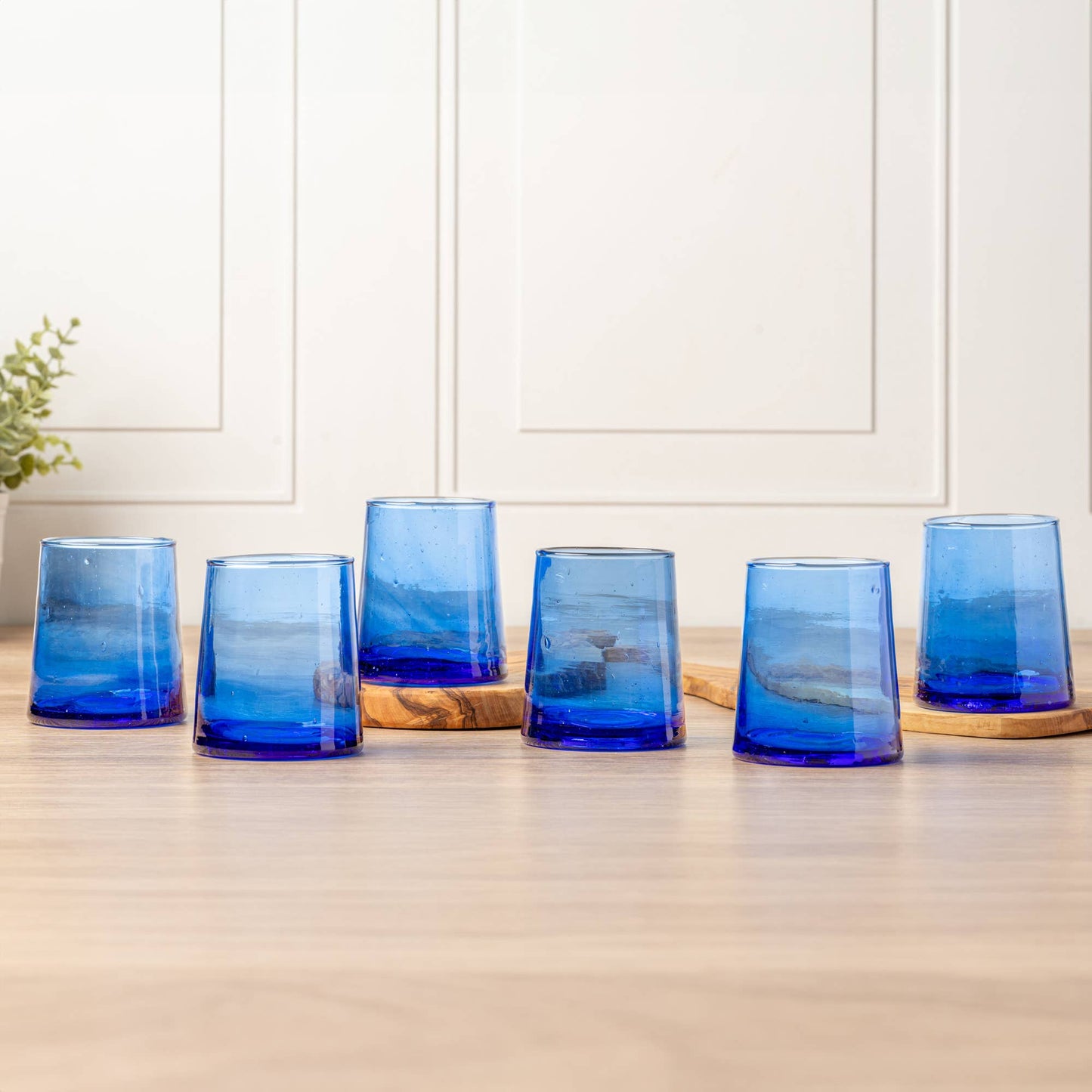 Moroccan Cone Glassware - Blue