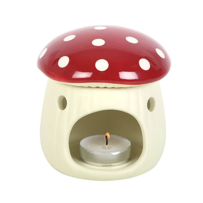 Red Mushroom Shaped Oil Burner