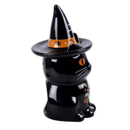 Frightful Folk Black Cat Halloween Oil Burner