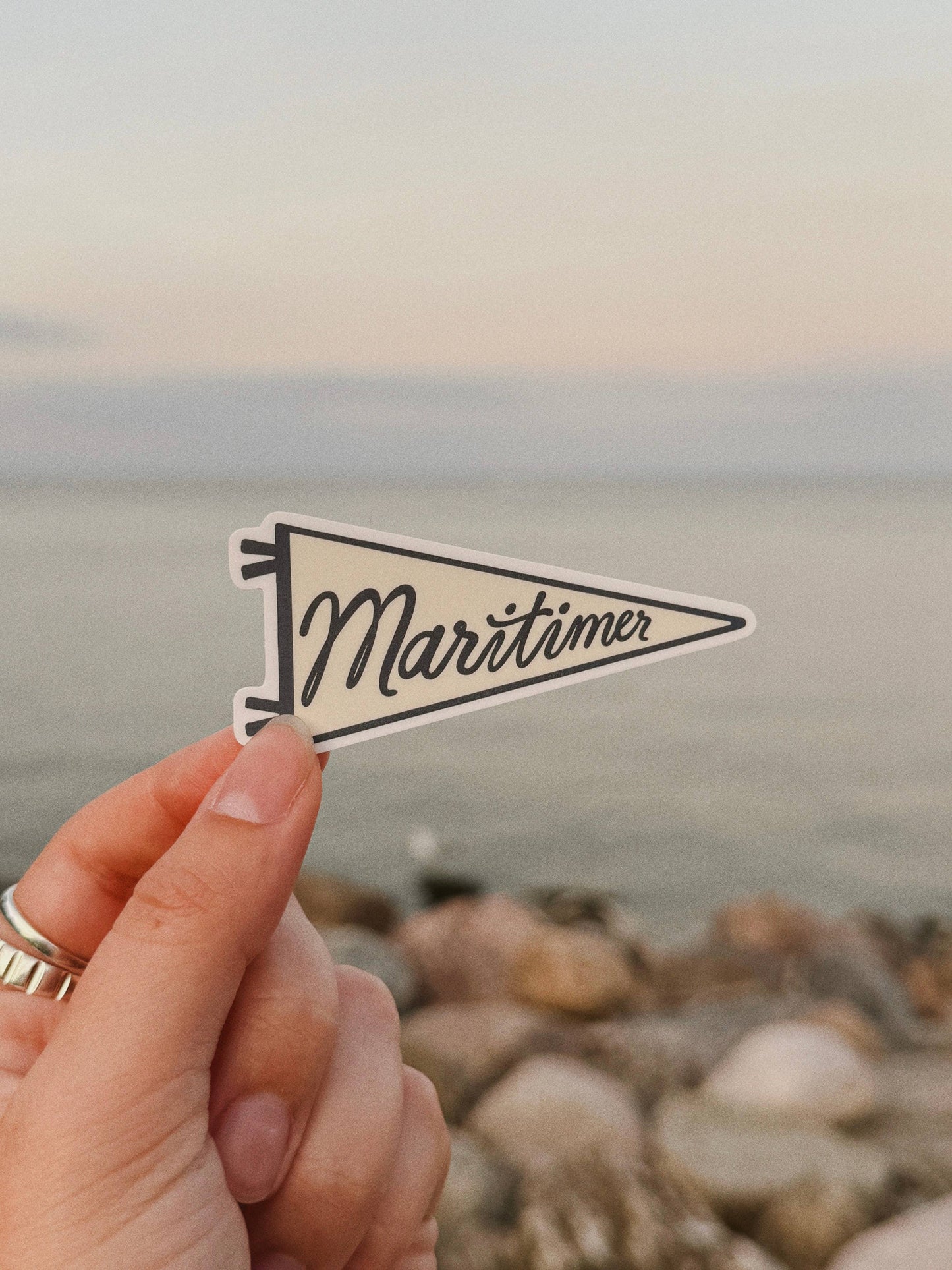 Maritimer Nautical Pennant Vinyl Sticker