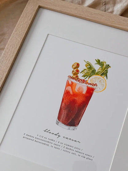 Bloody Ceasar Art Print (8x10)