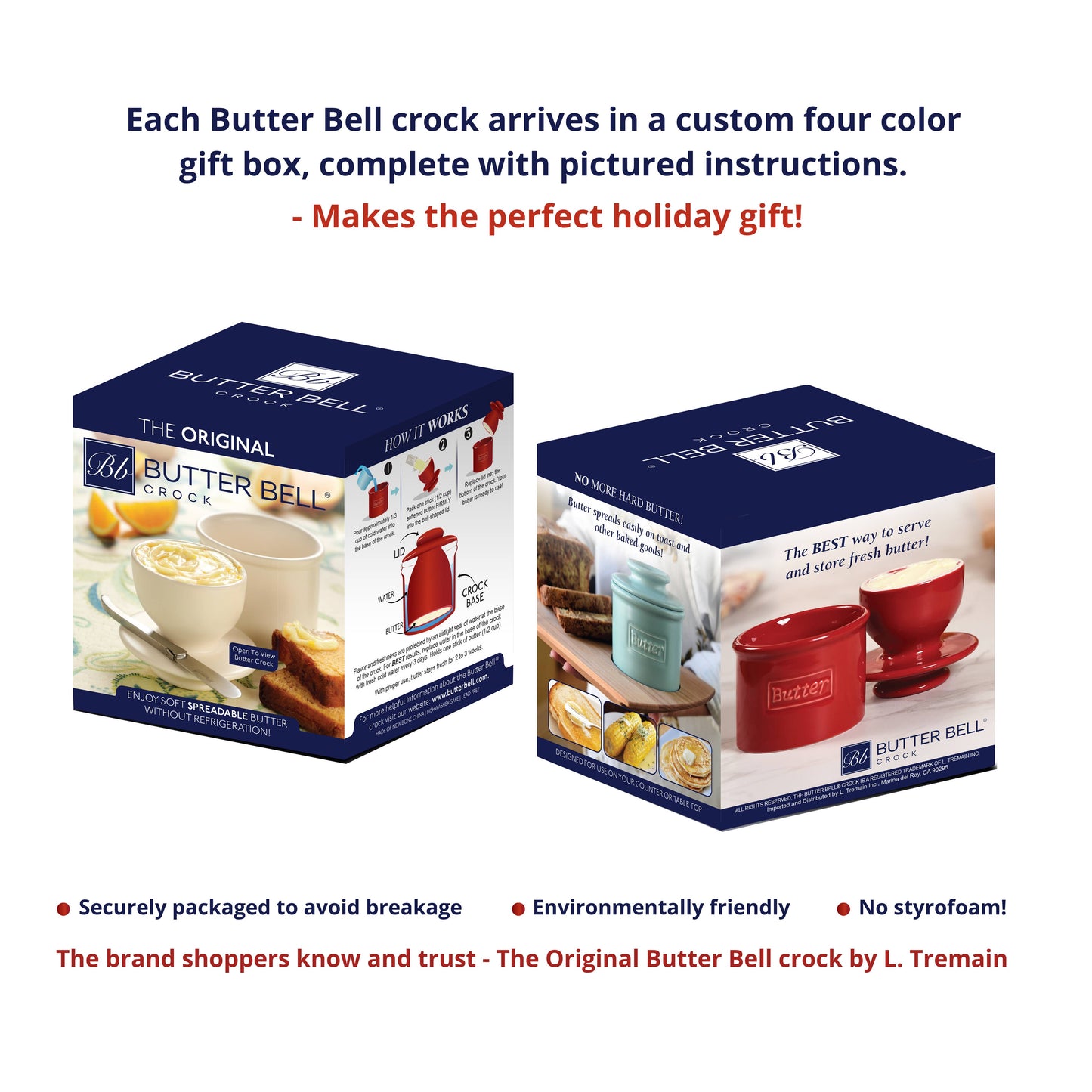 Cafe Matte Beige - The Original Butter Bell® Crock