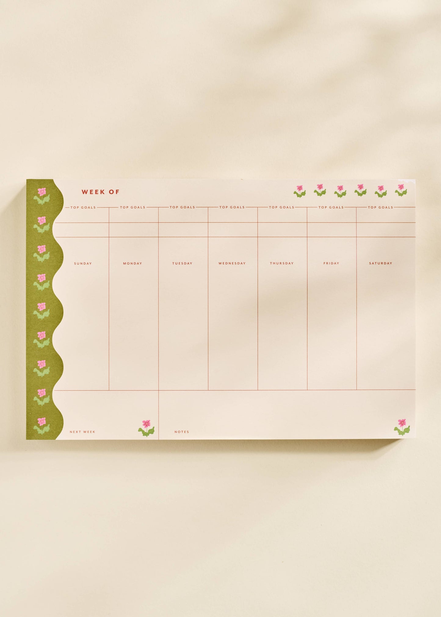 Garden Border Weekly Planner