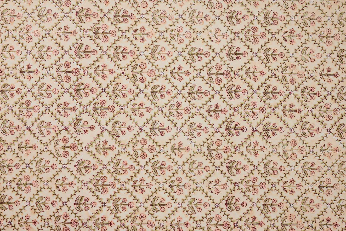 Floral Lattice Terracotta Wrapping Paper