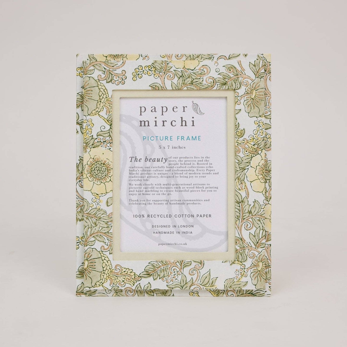 Wild Rose Buttercream Picture Frame