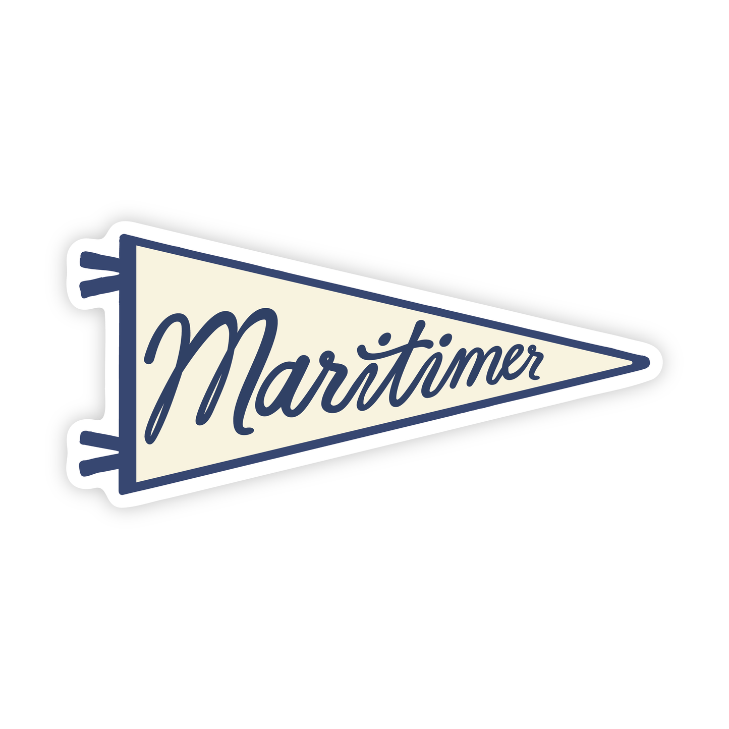 Maritimer Nautical Pennant Vinyl Sticker