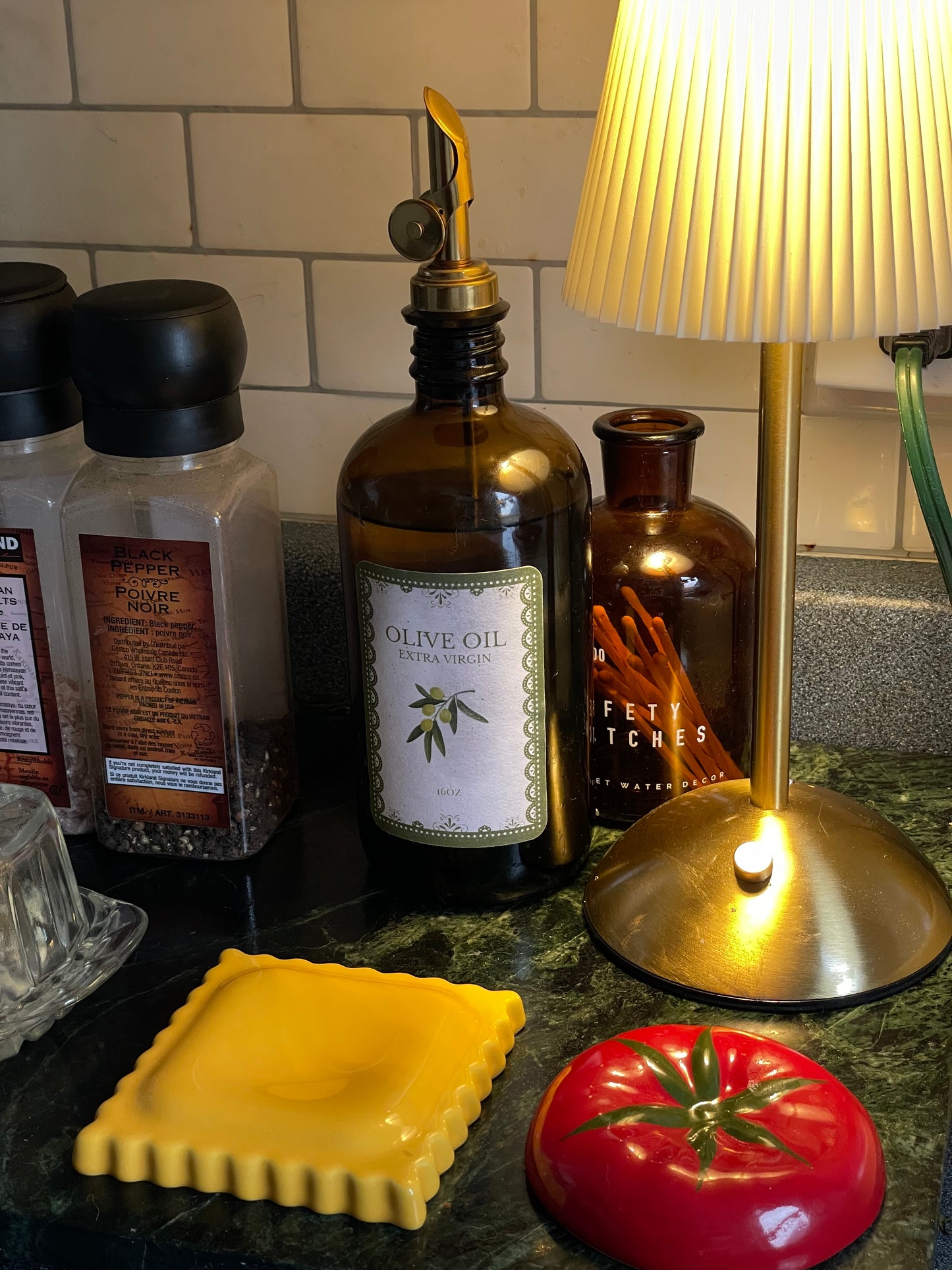Olive Oil Amber Jar