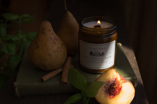 8oz Basil and Bosc Pear Candle
