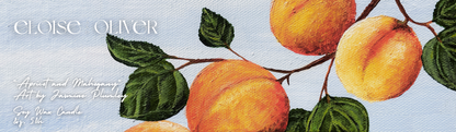 8oz Apricot and Mahogany *Artist Made Label