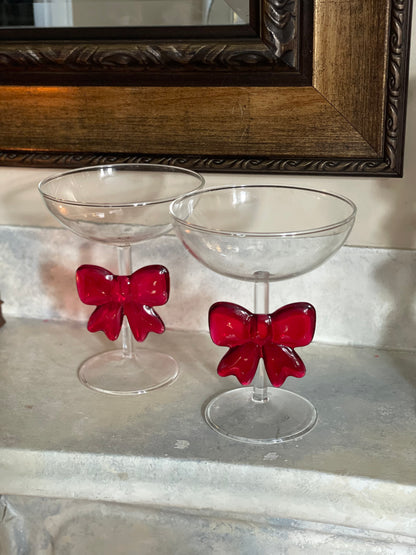 Bow Martini Glass