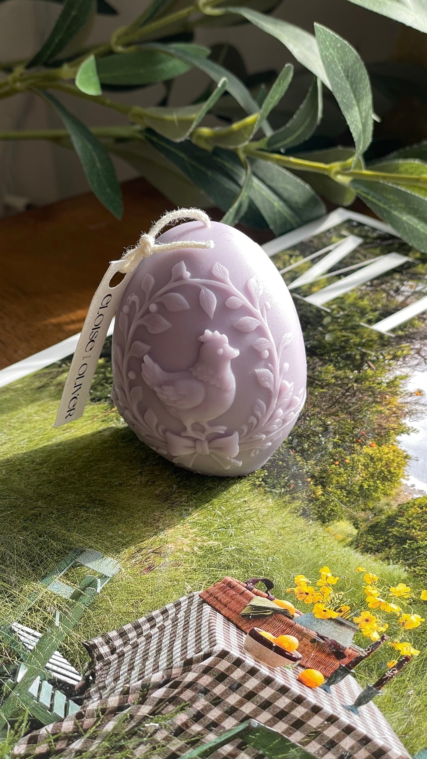 Hen Meadow Egg Candle