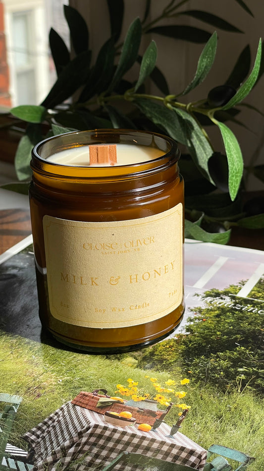 8oz Milk and Honey Candle