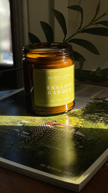 8oz English Garden Scented Candle