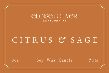 8oz Citrus and Sage Candle