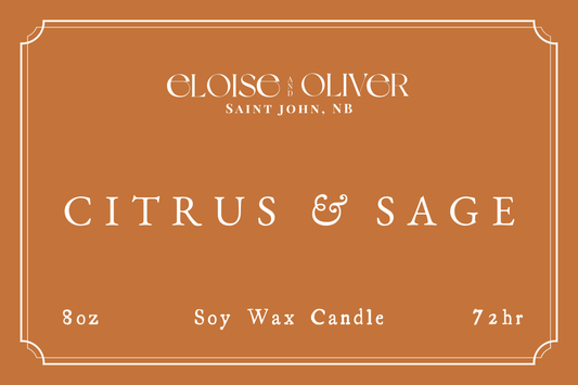 8oz Citrus and Sage Candle
