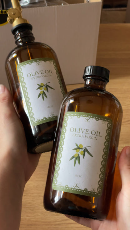 Olive Oil Amber Jar