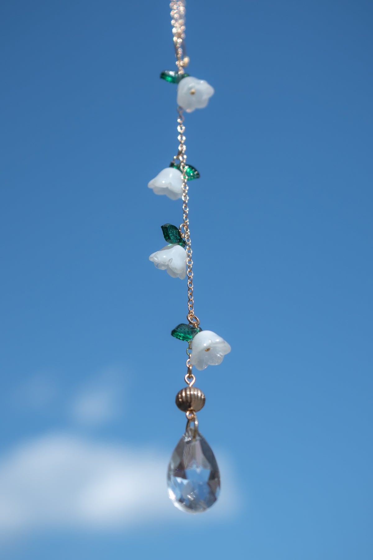 Beaded Flower Car Charm