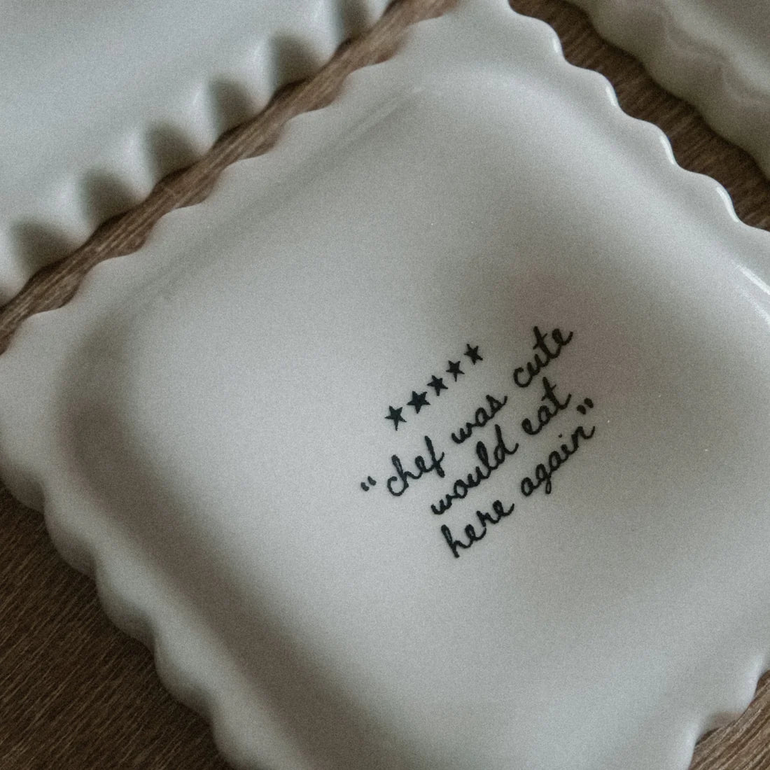 Written Notes Ravioli Spoon Rest