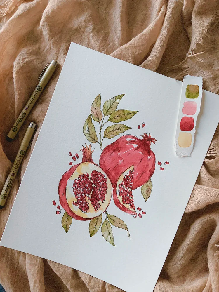 Pomegranate Art Print (5x7)