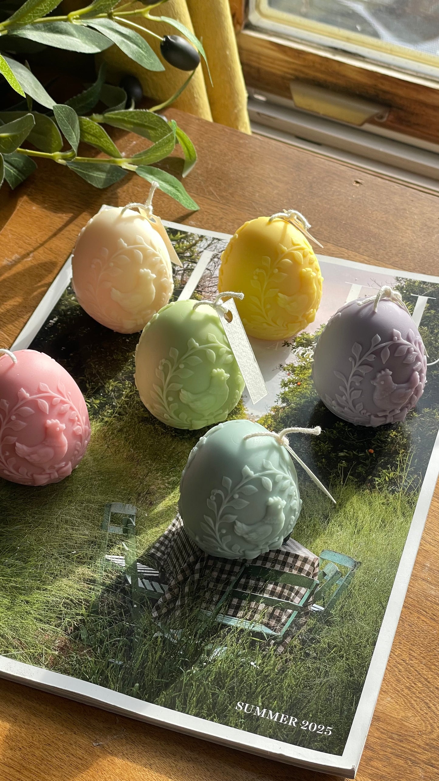 Hen Meadow Egg Candle