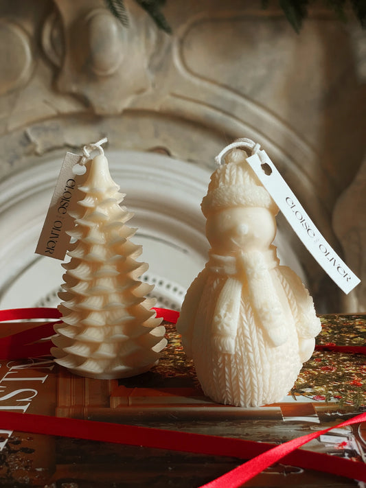 Snowman Candle