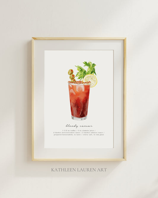 Bloody Ceasar Art Print (8x10)