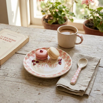 Ma Cherie Pink Snack Plate