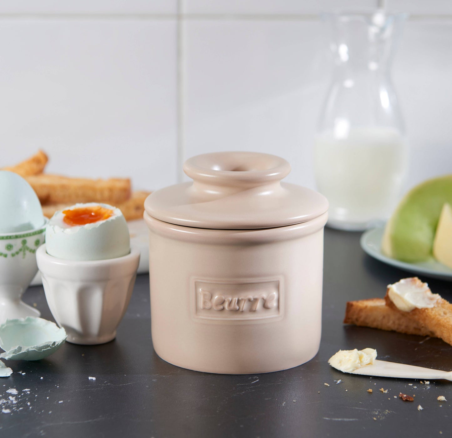 Cafe Matte Beige - The Original Butter Bell® Crock