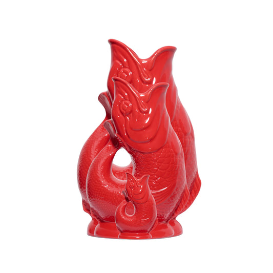 Red Gluggle Jug