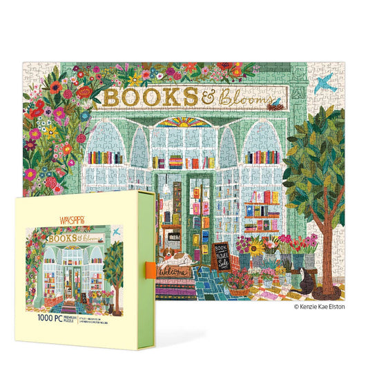 Books And Blooms 1000 Piece Puzzle