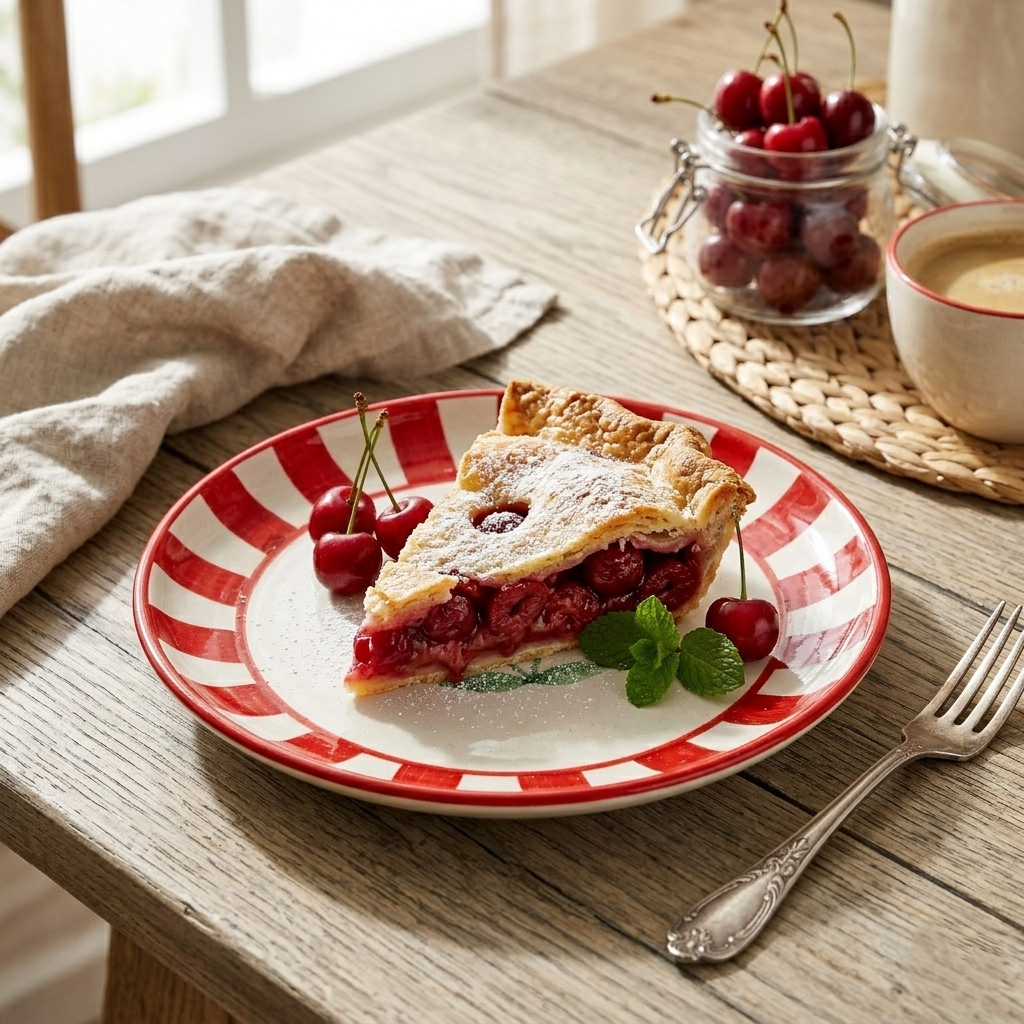 Cherry Dessert Plate