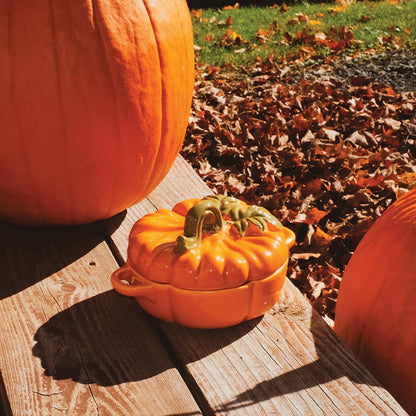 Pumpkin Brie Baker with Stem Handle