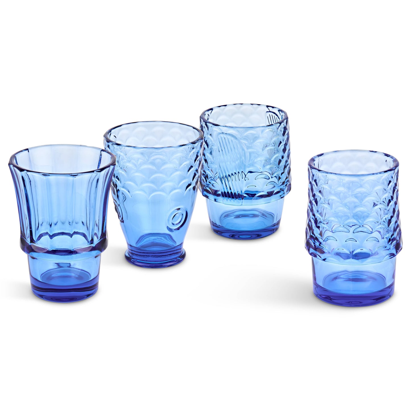 Fish Stacking Drinking Glass - Set of 4