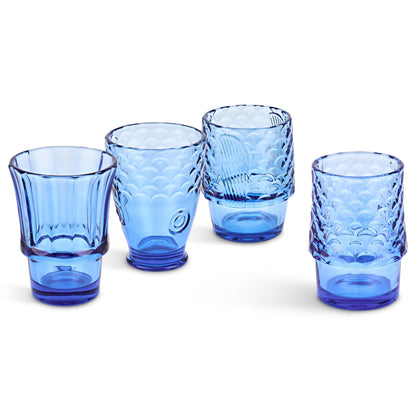 Fish Stacking Drinking Glass - Set of 4