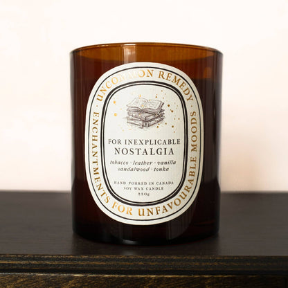 "For Inexplicable Nostalgia" 8oz Soy Wax Candle