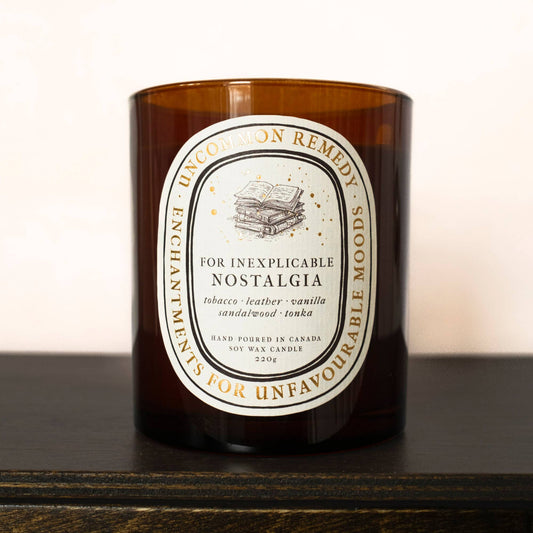"For Inexplicable Nostalgia" 8oz Soy Wax Candle