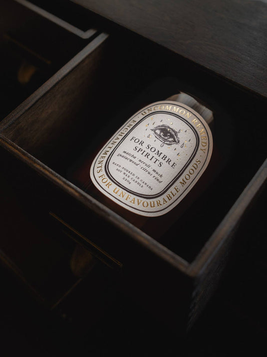 "For Sombre Spirits" 8oz Soy Wax Candle